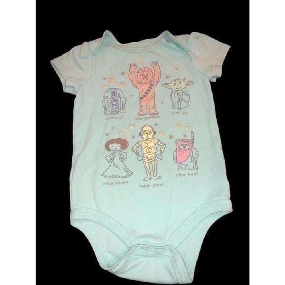 Star Wars one piece bottom snap unisex youth size‎ 24 months